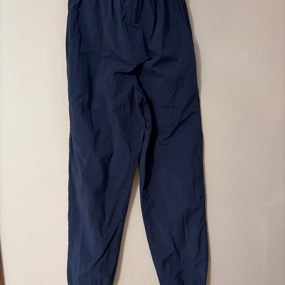 Jennifer‎ Moore Men's  Athletic Activewear Nylon Sweat Pants. Size  M Navy Blue